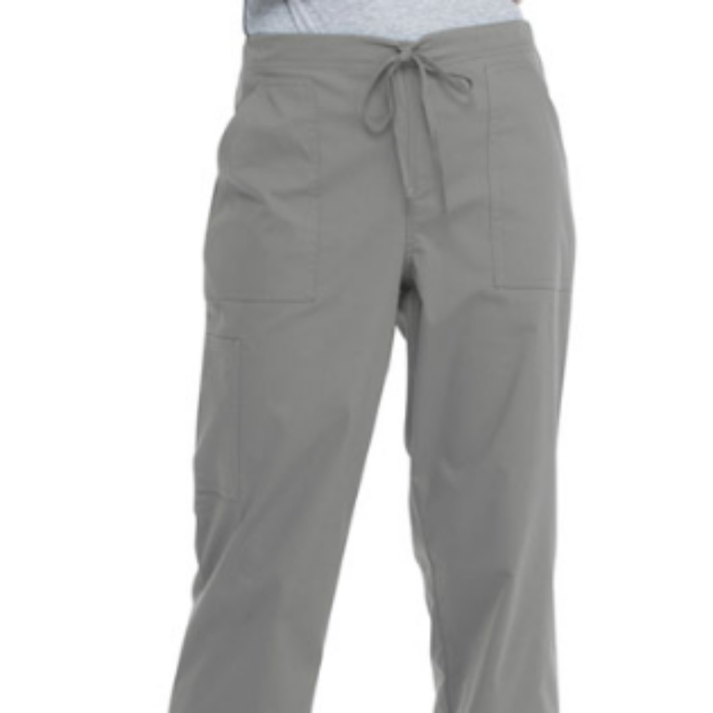 New Pewter Unisex Drawstring Scrub Pants - 3X